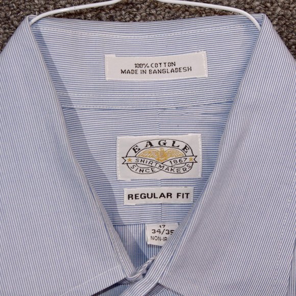 Three (3) Eagle LL Bean Shirts 17 x 34/35 - Picture 7 of 8